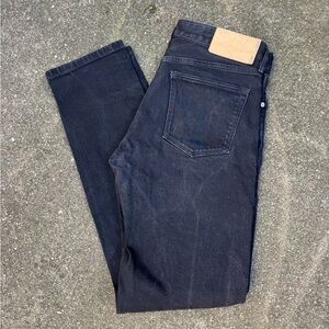 BUCK MASON FORD STANDARD JEANS BLACK DENIM 31x34 STRAIGHT FIT MEN